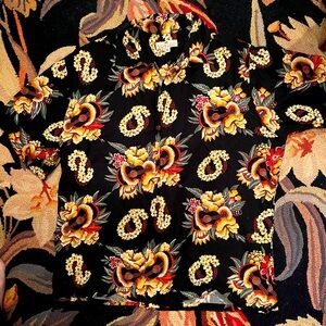 Floral  Hawaiian 1950’s reproduction Print Shirt